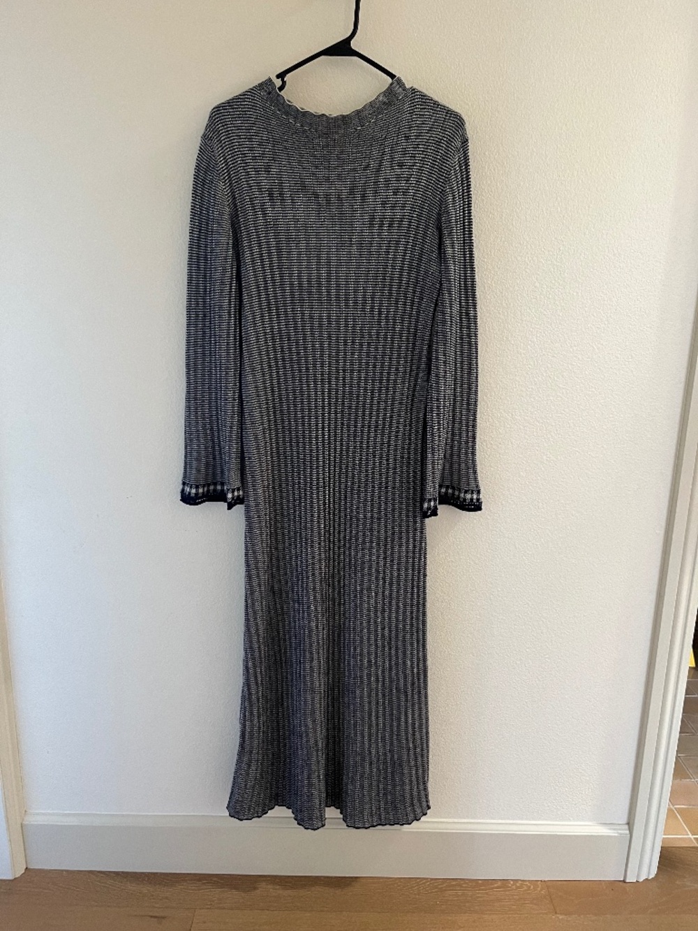 Guest in residence, silk long sleeve dress